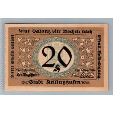 ALEMANIA 1920 BILLETE DE 20 PFENNIG SIN CIRCULAR